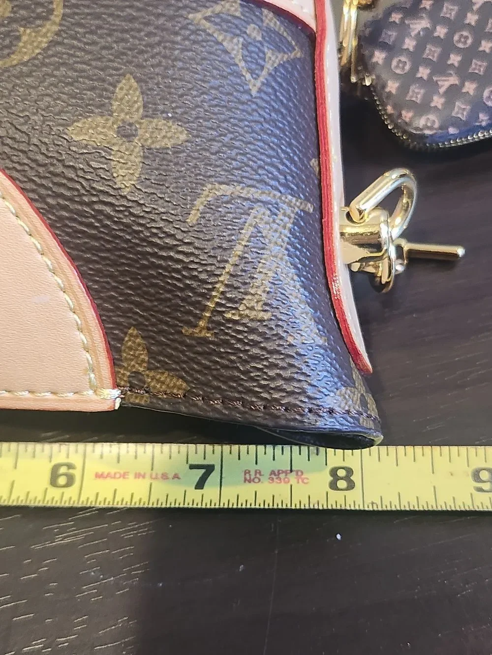 Brown Canvas Monogram Lock It Bucket Crossbody - Picture 12 of 15